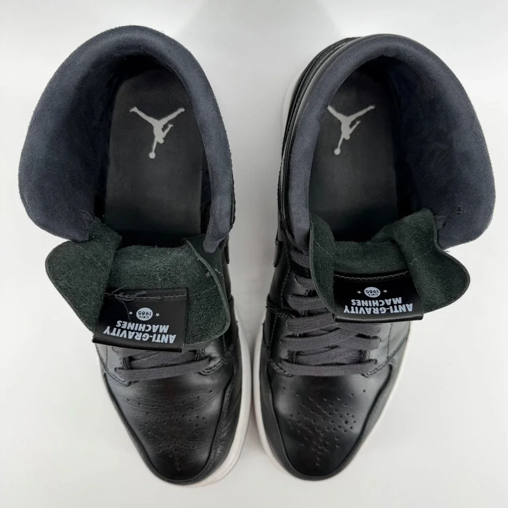 Nike Air Jordan 1 Mid Nouveau Mens Size 11 Black‎ Ice 629151-003 Rare Sneakers